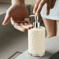 thumbnail image 1 of Darzheoy 420ml ReFisable Hand Soap Dispenser for Bathroom Kitchen Office - Plastic Liquid Soap Lotion Dispenser Bottle with Designed (6.81x2.87in), White, 1 of 6