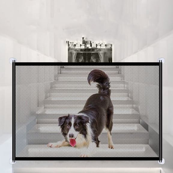 Darzheoy 43"x28" Pet Gate, Baby Gate, Magic Gate Portable Folding Mesh Gate Safe Guard Isolated, Indoor and Outdoor Safety Gate Install Anywhere