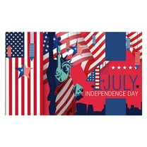 Darzheoy 4th of July Background Patriotic Backdrop for Photography Independence Day American Flag Stars and Stripes Balloons Backdrop Veteran Memorial National Day Party Decoration