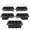 thumbnail image 1 of Darzheoy 5 Packs Seed Starter Tray Seed Starter Kit (60 Cells Total Tray) Seed Starting Trays Plant Starter Kit and Base Mini Greenhouse Germination Kit for Seeds Growing Starting, 1 of 8
