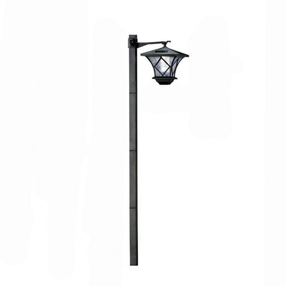 Darzheoy 51" Solar Lamp Post Lights, Pole Lights Outdoor Waterproof, Decorative Floor Lamp Vintage for Patio, Garden, Backyard, Pathway, Front/Back Door