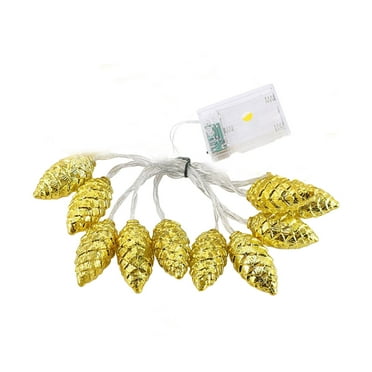 Darzheoy 6.6ft Christmas String Lights Pinecone Fairy Twinkle String Lights Battery Operated LED Lights for Indoor Outdoor Wedding Party Christmas Decoration