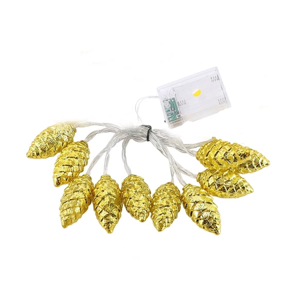 Darzheoy 6.6ft Christmas String Lights Pinecone Fairy Twinkle String Lights Battery Operated LED Lights for Indoor Outdoor Wedding Party Christmas Decoration