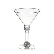 Darzheoy 6 Pack Christmas Plastic Martini Glasses, Disposable Cocktail Glasses, Cocktail Glasses for Party & Christmas
