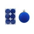 thumbnail image 1 of Darzheoy 6 Pcs Velvet Flocked Christmas Balls, 2.4 Inch Christmas Tree Ornaments Set, Xmas Hanging Decor for Indoor Holiday Displays, 1 of 7