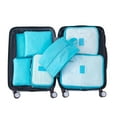 thumbnail image 1 of Darzheoy 7-Piece Storage Bag for Moving, Dormitory, Travel, Camping, Christmas Decoration, Packaging Supplies, Organizer's Handbag, Reusable and Sustainable Use, Blue, 1 of 7