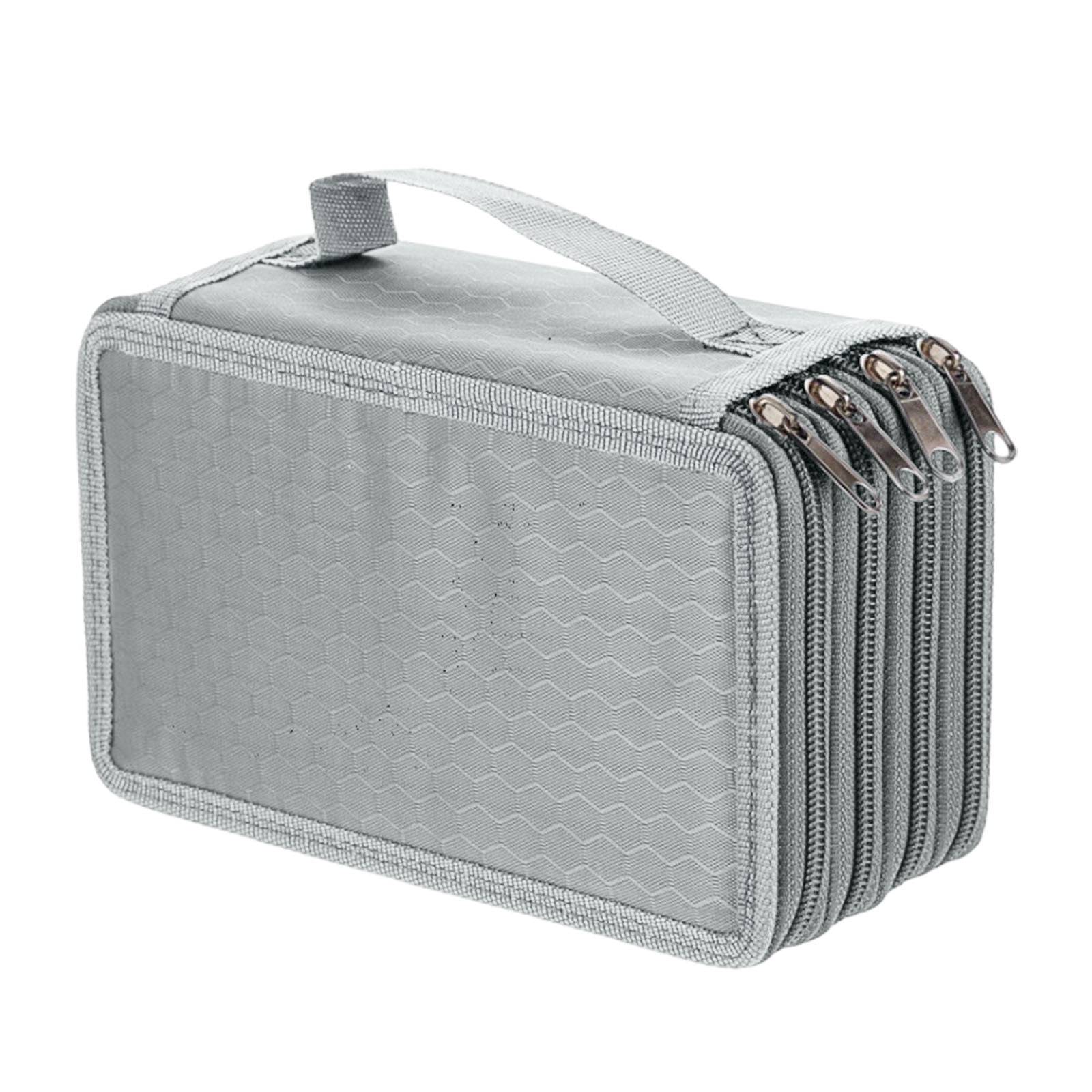 BTSEURY 72-Slot Pencil Case – Oxford Cloth, 4 Layers, Holds Pens, Brushes & Makeup Tools – Portable & Organised (Black)