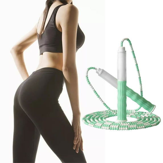 Darzheoy Adjustable Jump Rope with Knots, Bamboo Knots Skipping Rope for Kids, Primary and Secondary School Students Exercise, Durable Sports Equipment for Home Gym
