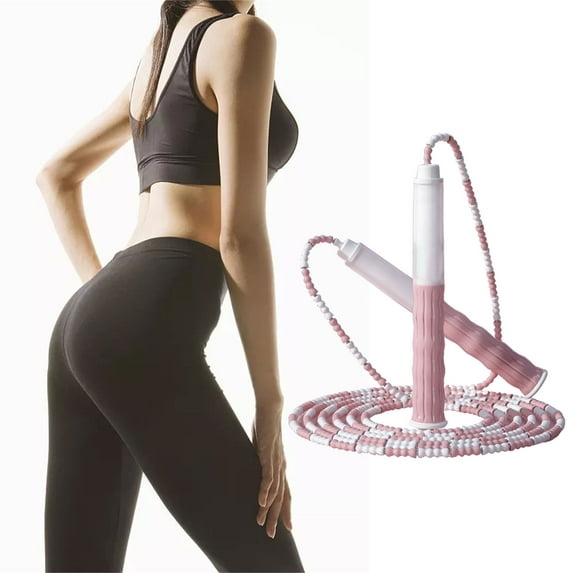 Darzheoy Adjustable Jump Rope with Knots, Bamboo Knots Skipping Rope for Kids, Primary and Secondary School Students Exercise, Durable Sports Equipment for Home Gym