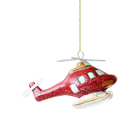 Darzheoy Airplane Hanging Ornament Vintage Airplane Decor Decorations Model Plane Pendant for Room, Cake Toppers, Photo Props, Christmas Tree, Desktop