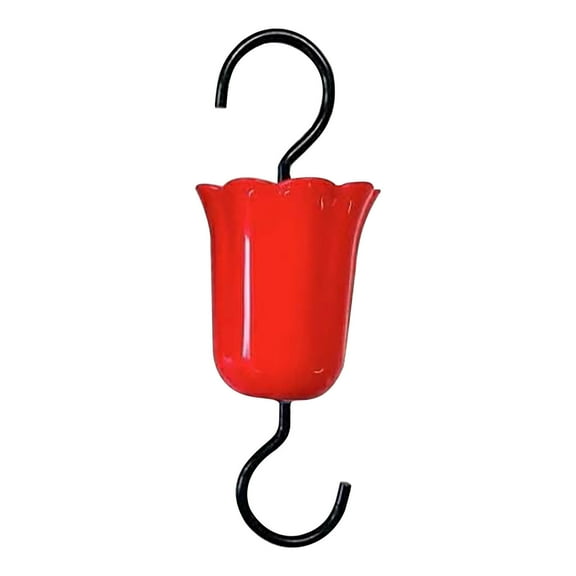 Darzheoy Ant Moat Guard for Hummingbird Feeders, Hummingbird Feeders Accessory Hooks, Hummingbird and Oriole Feeder Hanging Ant Guard, Feeder Accessory Hooks, Red
