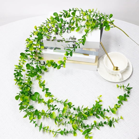 Darzheoy Artificial Hanging Plants 45 inch Simulation Green Plant Garland Artificial Vines Hanging Plant Ceiling Indoor Living Room Layout Decoration