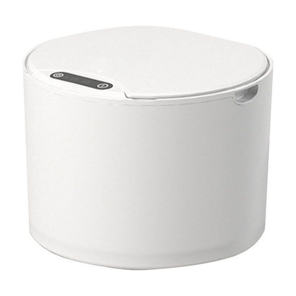 Darzheoy Automatic Small Countertop Trash Can with Lid, 5L Toucheless Mini Waste Bin for Office Desk/Bedside Table/Coffee Bar