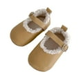 thumbnail image 1 of Darzheoy Baby Boys Girls Shoes Leather Soft Rubber Sole Sneakers Non-Slip Toddler Ankle Boots Infant Walking Shoes Moccasins 5-18 Months, 1 of 3