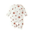 thumbnail image 1 of Darzheoy Baby Rompers Long Sleeve Crawling Jumpsuits For Infants And Young Children Cute Star Printed Solid Color Pajamas Clothes For Boys And Girls ,Size 0-12 Months, 1 of 6