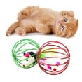 thumbnail image 1 of Darzheoy Ball Cat Toy Pet Funny Playing Toy Teal Fake Mouse Mice in Cage Ball Interactive Cat Toys Mouse Ball, 1 of 5