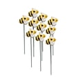 thumbnail image 1 of Darzheoy 10pcs Garden Bee Stakes Decorative, Outdoor Yard Art Garden Decor, Cute Bee Design Decorative Garden Stakes for Garden Lawn Plant Pot, Spring Decor, 1 of 8