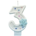 thumbnail image 1 of Darzheoy Birthday Candles 0-9, Snowflake Glitter Number Candles White and Blue Cake Decorations for Kids Adults Birthday Wedding Anniversary Party Supplies, 1 of 6