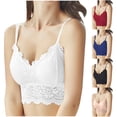 thumbnail image 1 of Darzheoy Bras for Women No Underwire Women's Oversized Lace With Shoulder Straps And No Steel Straps Comfortable And Breathable Underwear Daily Bra Bras for Women High Support 38, 1 of 9
