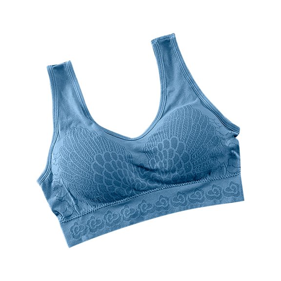 Darzheoy Bras for Women Fashion Bra Letter Vest Camisole Breathable Push Up Tops Underwear Workout Tops One Size(34-38)