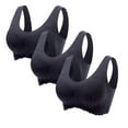 thumbnail image 1 of Darzheoy Bras for Women No Underwire 3-Pack Bras for Young Ladies Top Bra Wire Free Underwears Base Vest Style Sports Lingerie 44, 1 of 9