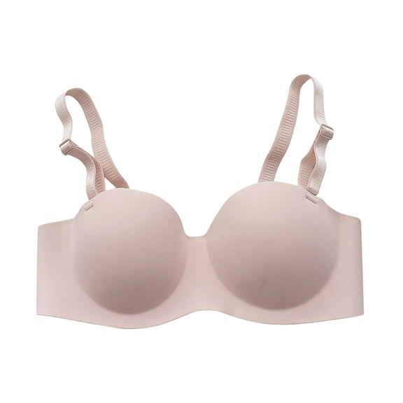 Darzheoy Bras for Women No Underwire Gathering A Seamless Bra With Detachable Shoulder Straps For Daily Use Bras for Women High Support 38/85AB