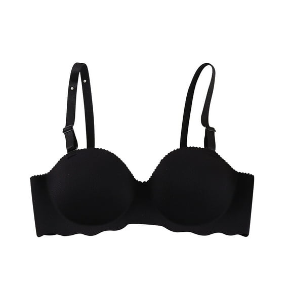Darzheoy Bras for Women No Underwire Gathering A Seamless Bra With Detachable Shoulder Straps For Daily Use Sexy Bras for Women 34/75AB