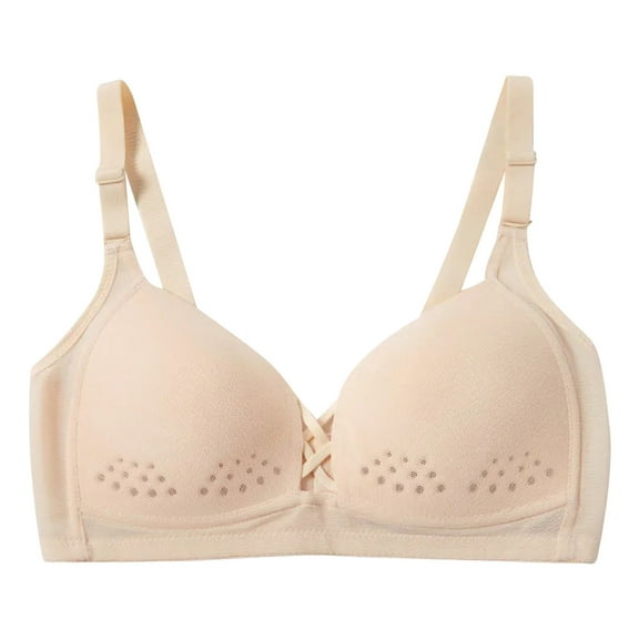 Darzheoy Bras for Women No Underwire Gathering A Seamless Bra With Detachable Shoulder Straps For Daily Use Womens Bras 40/90ABC