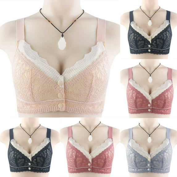 Darzheoy Bras for Women No Underwire Lace Edge Bras Comfortable Breathable Bra Underwear Bras Wireless Bra 44/100