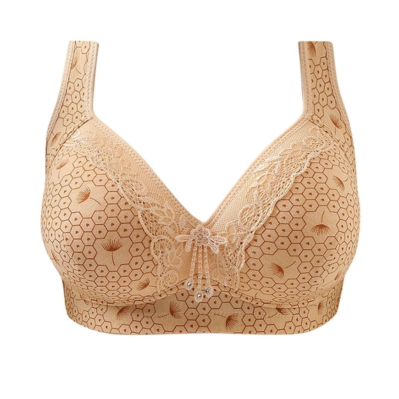 Darzheoy Bras for Women No Underwire Ladies Comfortable Breathable Bra Underwear Bras 44/100BC