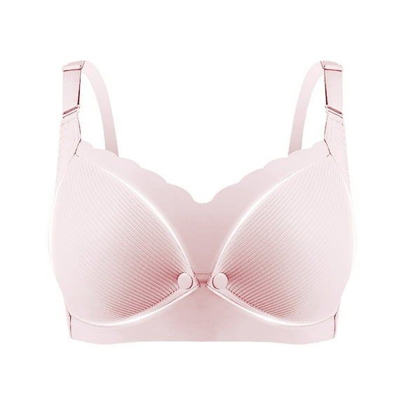 Darzheoy Bras for Women No Underwire Ladies Comfortable Breathable Front Buckle Breastfeeding Bra Ladies Underwear Bralette 38/85BC