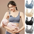 thumbnail image 1 of Darzheoy Bras for Women No Underwire Ladies Comfortable Breathable No Steel Ring Front Buckle Breastfeeding Bra Ladies Underwear Sports Bra 42/95CD, 1 of 9