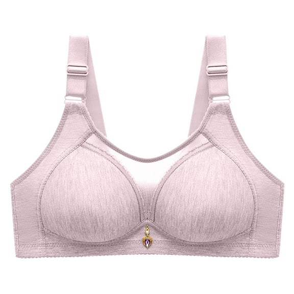 Darzheoy Bras for Women No Underwire Ladies Fashion Bowknot Printing Comfortable Hollow Out Bra Underwear Bras Sport Bras 100B/C