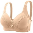 thumbnail image 1 of Darzheoy Bras for Women No Underwire Ladies Fashion Bowknot Printing Comfortable Hollow Out Bra Underwear Bras Sport Bras for Women 100B/C, 1 of 7