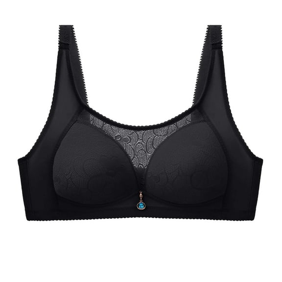 Darzheoy Bras for Women No Underwire Ladies Fashion Bowknot Printing Comfortable Hollow Out Bra Underwear Bras Yoga Sports Bras for Women 90B/C
