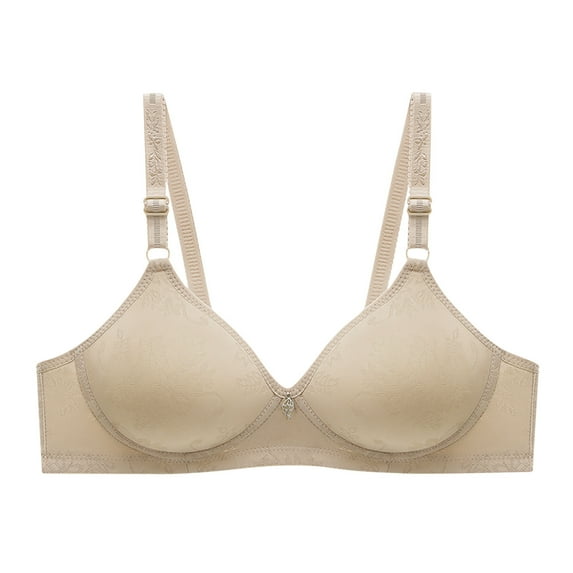 Darzheoy Bras for Women No Underwire Oversized Bra Thin Wirefree Breasted Lace Traditional Embroidered Bras 42-95