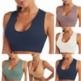 thumbnail image 1 of Darzheoy Bras for Women No Underwire Sports Bra Fitness Running Shockproof Yoga Tank Top Deep U No Steel Ring Sexy Comfort Sports Bra M, 1 of 9