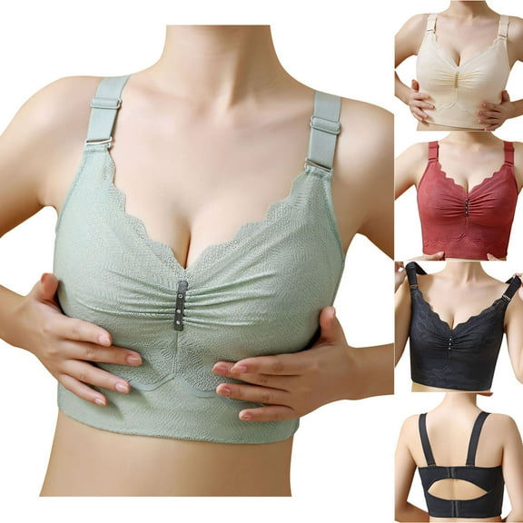 Darzheoy Bras for Women No Underwire Women's Bra Underwear Removable Shoulder Strap Daily Comfort Bra Underwear Womens Bra 46/105BCD