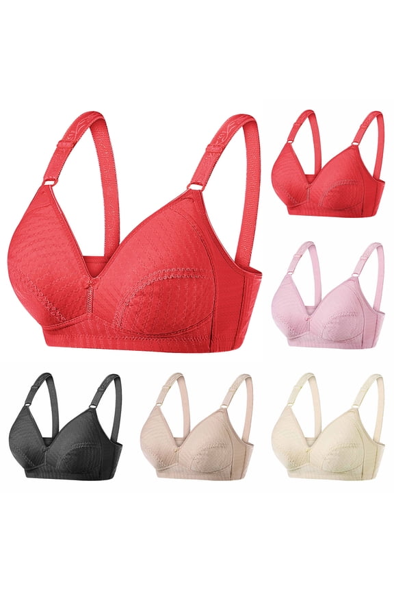 Bras for Women No Underwire Women's Bra Wire Free Underwear OnePiece Bra Everyday Underwear Bras Sexy Bras for Women 95C