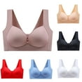 thumbnail image 1 of Darzheoy Bras for Women No Underwire Women's No Steel Ring Lactation Vest Bra Back Adjustment Yoga Running Bra Sexy Bras for Women XXXXXL, 1 of 4