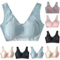 thumbnail image 1 of Darzheoy Bras for Women No Underwire Women's Underwear Wirefrees No Creases Beautiful Bra Iarge Chest Bra 100CD-105BC, 1 of 3