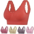 thumbnail image 1 of Darzheoy Bras for Women No Underwire Yoga Solid Sleeveless Cold Shoulder Casual Tanks Blouse Tops Intimates Bras for Women 36/80C, 1 of 9