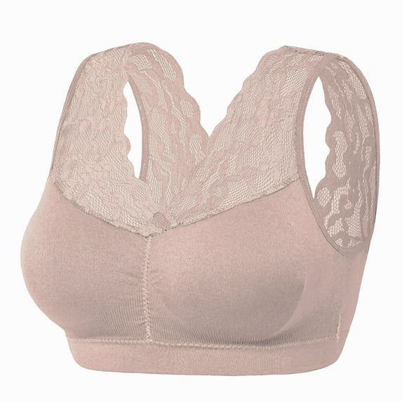 Darzheoy Bras for Women Plus Size Lace Vest-Style Tube Back Wrap And Chest Underwear Workout Tops High Impact Sports Bras for Women 36