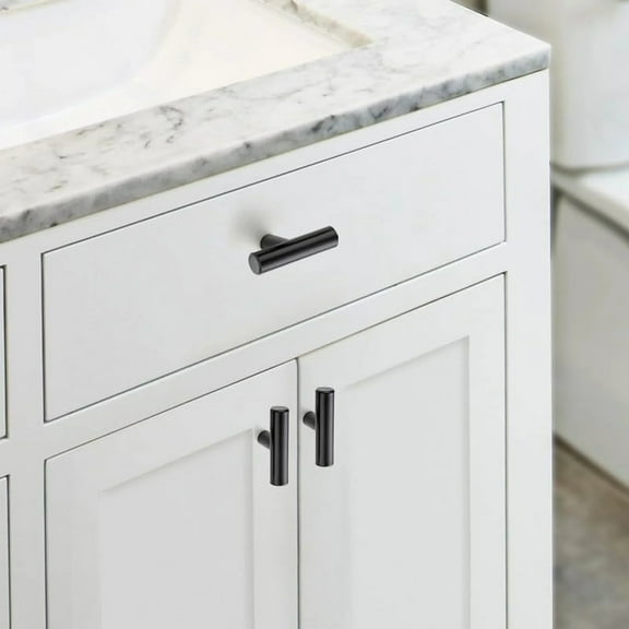 Darzheoy Cabinet Knobs, Black Cabinet Handles, 2in Kitchen Cabient Knobs, Single Hole Drawer Knobs for Dresser Drawers