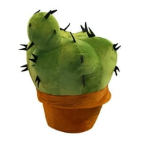Darzheoy Cactus Shape Pillow, 9.8" 3D Throw Pillow Sofa Cactus Shaped Pillow Plush Cactus Decorative Pillow Office Bed Cushion for Couch Sofa Living Room Home Decor