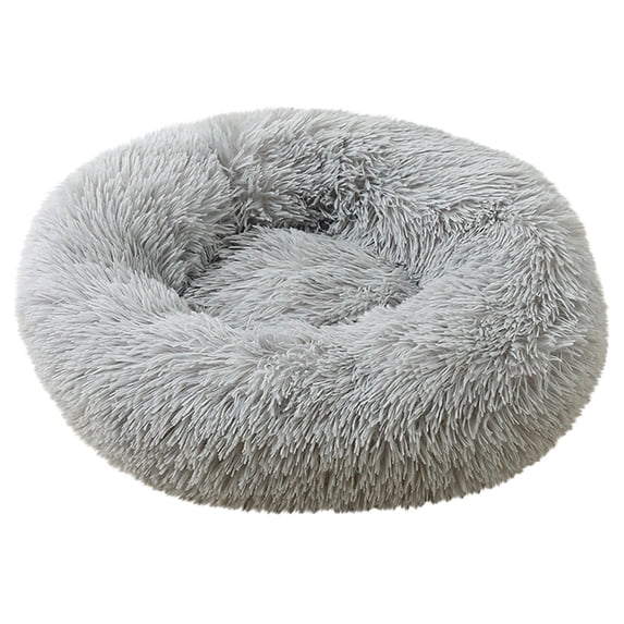 Darzheoy Calming Dog Bed for Medium Dogs, Donut Washable Medium Pet Bed, Anti-Slip Round Plush Cat Bed