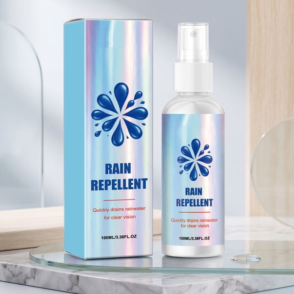 Darzheoy Car Glass Rain Repellent Spray, Car Glass Rain Repellent, Invisible Protective Coating, Nano Hydrophobic Water Removal Formula for Windshield, Window, Mirror, Car, Truck