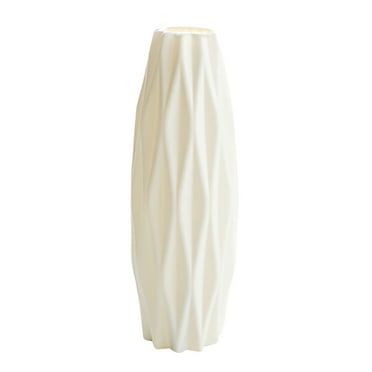Darzheoy Ceramic Look Plastic Vase, Unbreakable Vase for Flowers, Flower Vases for Decor Living Room Bedroom Home