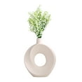 thumbnail image 1 of Darzheoy Ceramic Vases for Home Decor, Boho Small Flower Vase, Minimalist Decorative Modern Donut Vase for Living Dining Room Office Bookshelf Coffee Console Table Decor, 1 of 5