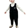 thumbnail image 1 of Darzheoy Children Jumpsuits Fall Winter Thickened Down Jackets Solid Color Long Sleeve Loose Tops Coats For Girls And Boys ,Size 1-5 Years, 1 of 6